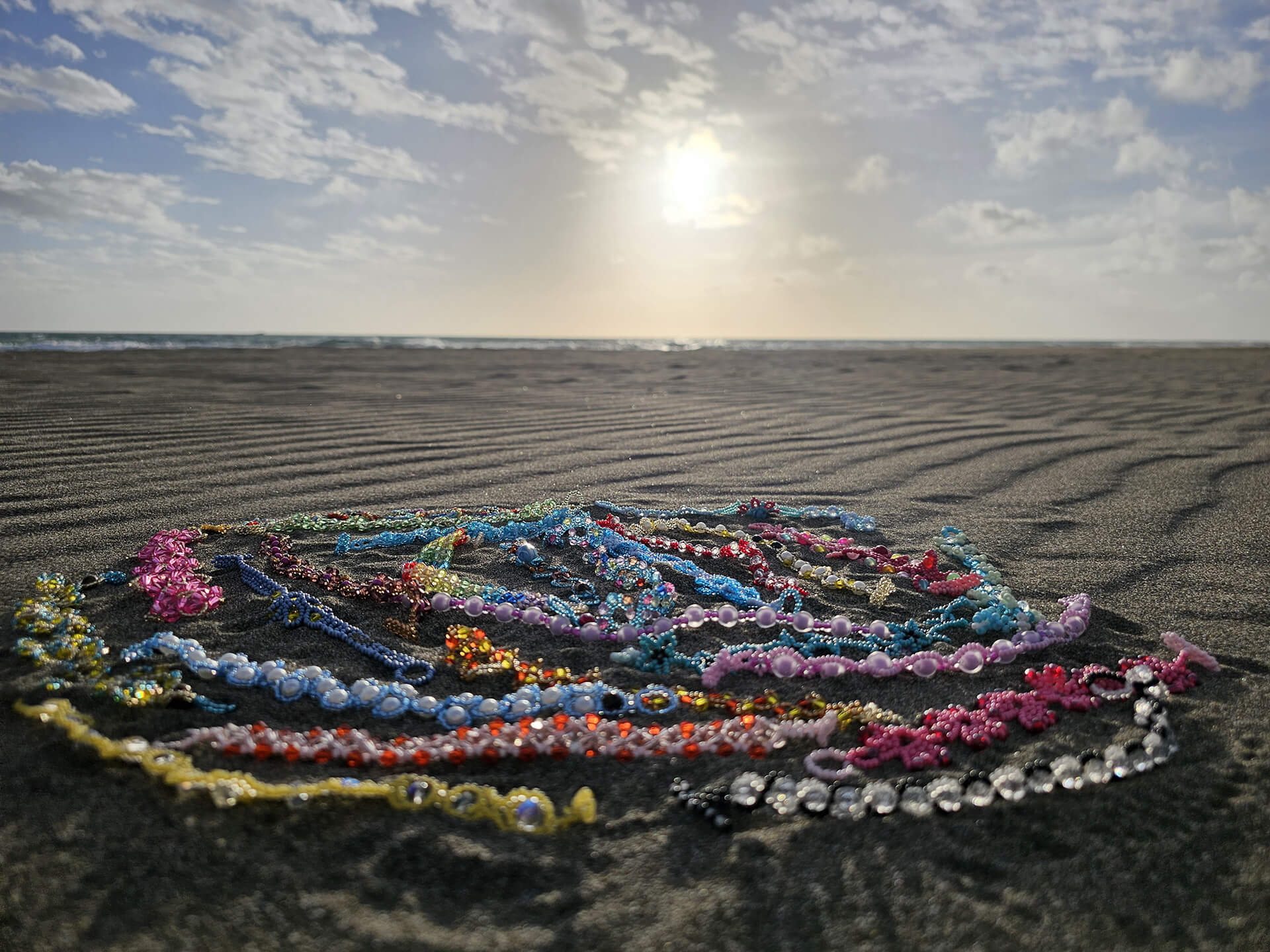 Bracelets on the beach