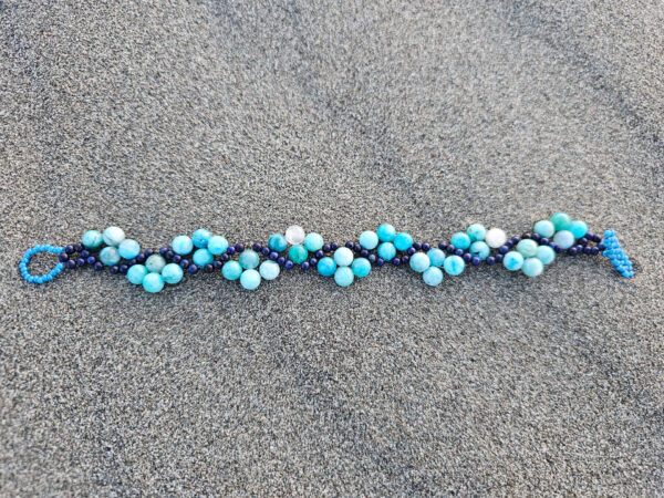 Emotionally Healing Flow bracelet full length at the beach